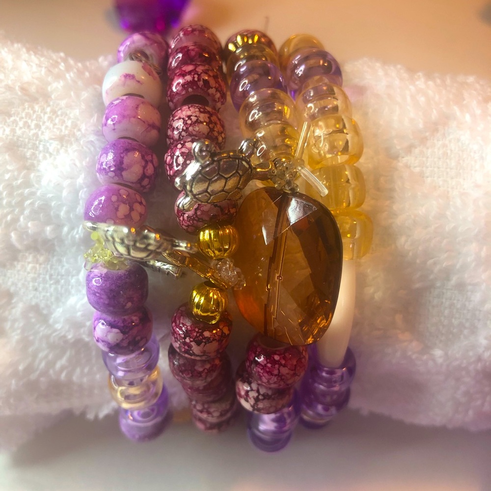 Bohemian Style Purple Jewel